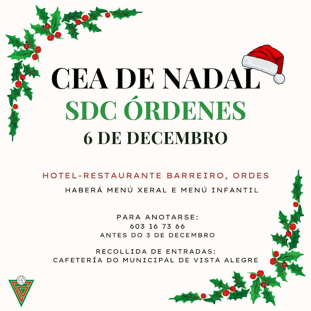 Cea de Nadal del SDC Órdenes (2024) en Ordes