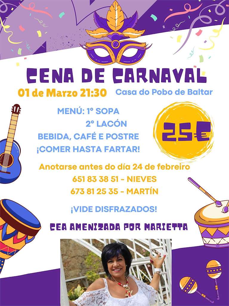 Cena de Carnaval de Baltar  (2025) en Ponte Caldelas