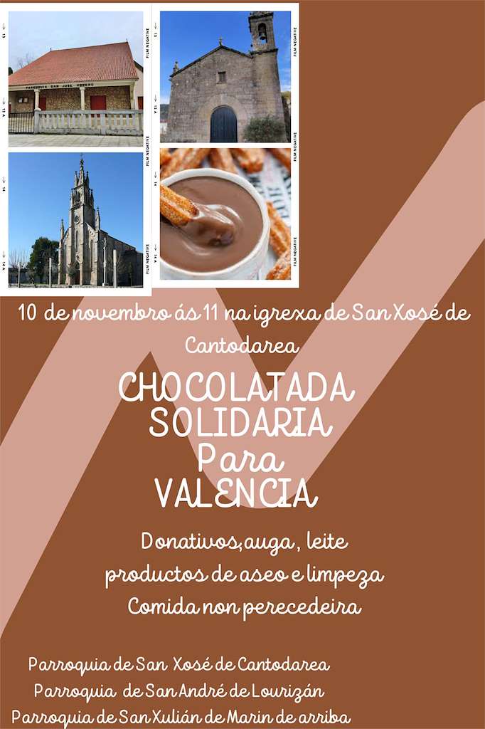 Chocolatada Solidaria para Valencia (2024) en Marín