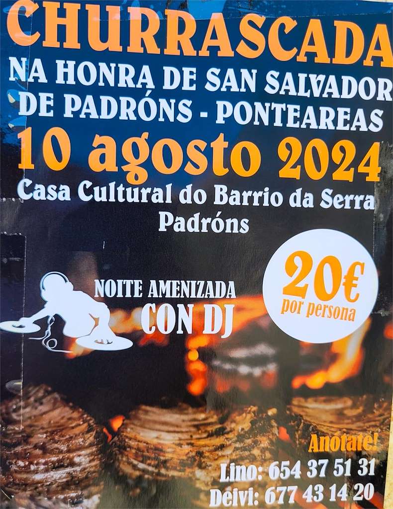 Churrascada de San Salvador de Padróns (2024) en Ponteareas