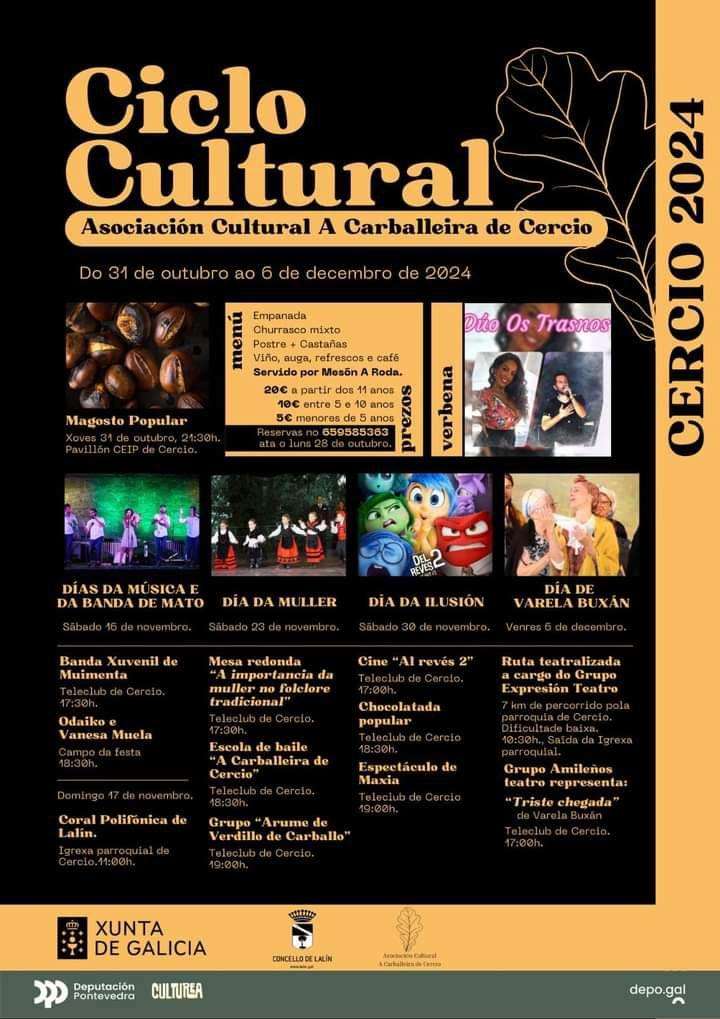 Ciclo Cultural de Cercio (2024) en Lalín