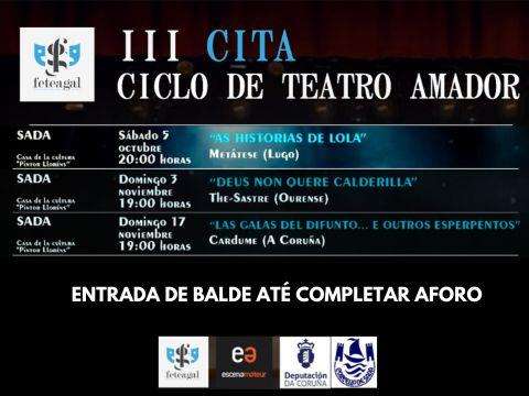 III Ciclo de Teatro Amador (2024) en Sada