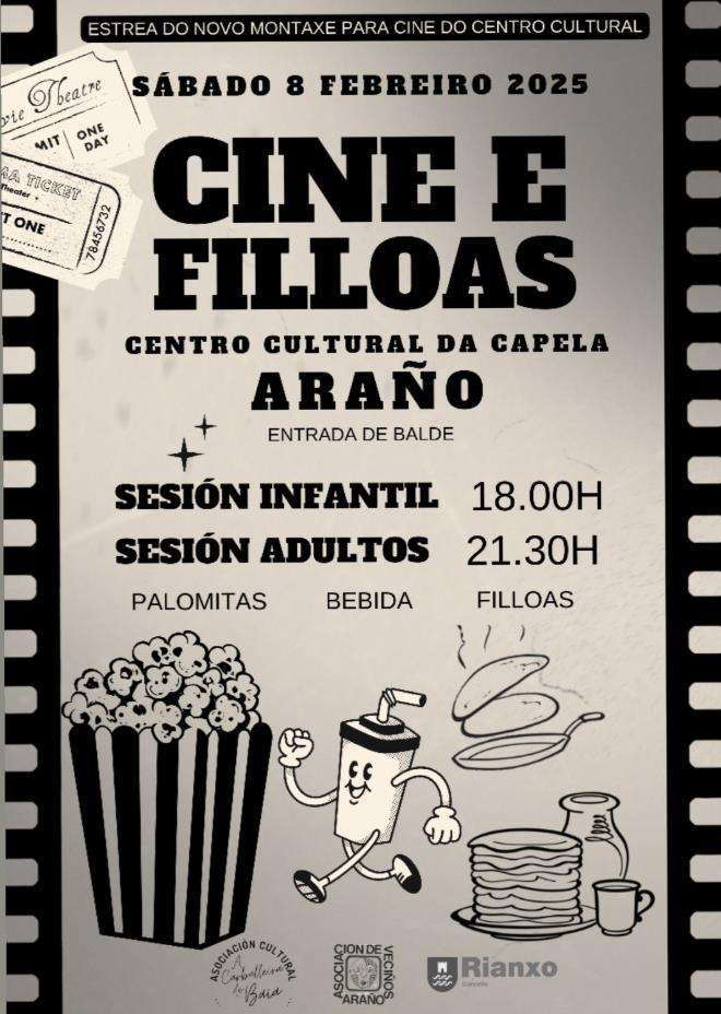 Cine e Filloas de Araño  (2025) en Rianxo