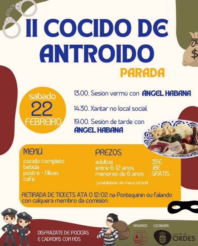 II Cocido de Antroido de Parada (2025) en Ordes