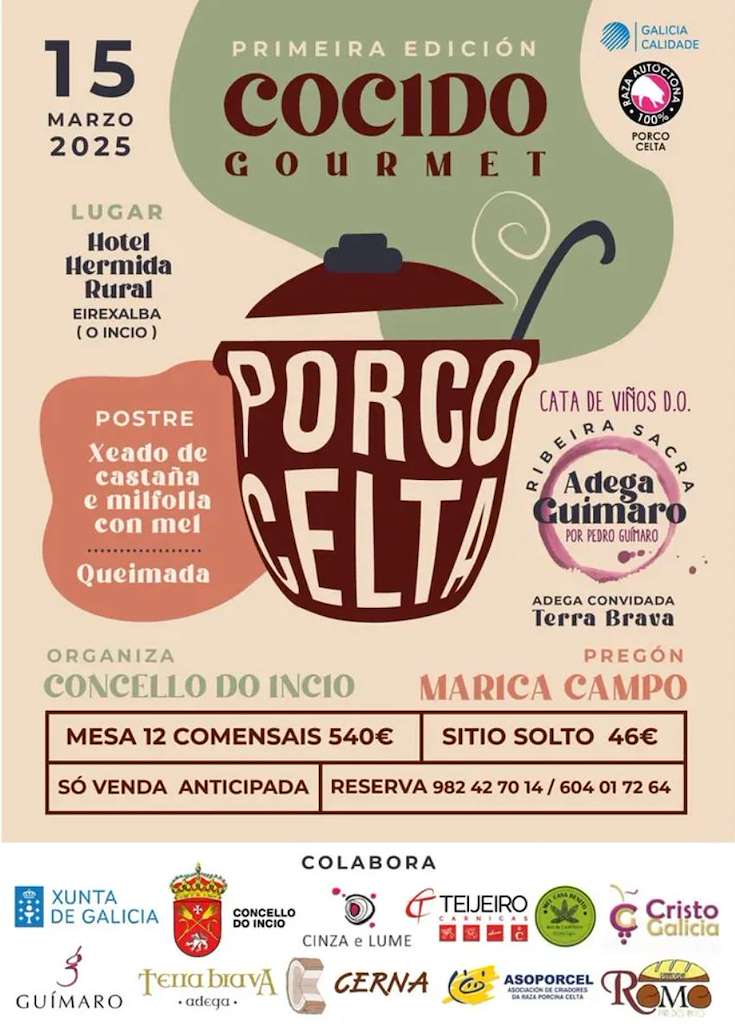 Cocido Gourmet Porco Celta (2025) en O Incio