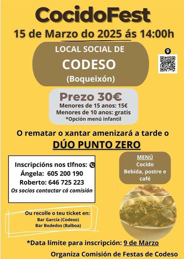 CocidoFest de Codeso (2025) en Boqueixón