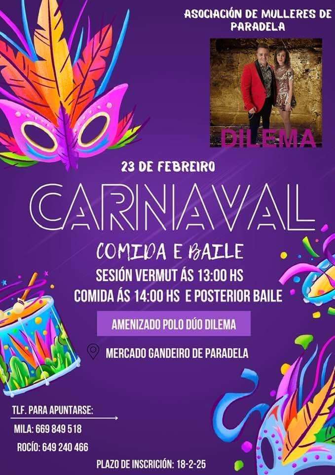 Comida -  Baile de Carnaval (2025) en Paradela