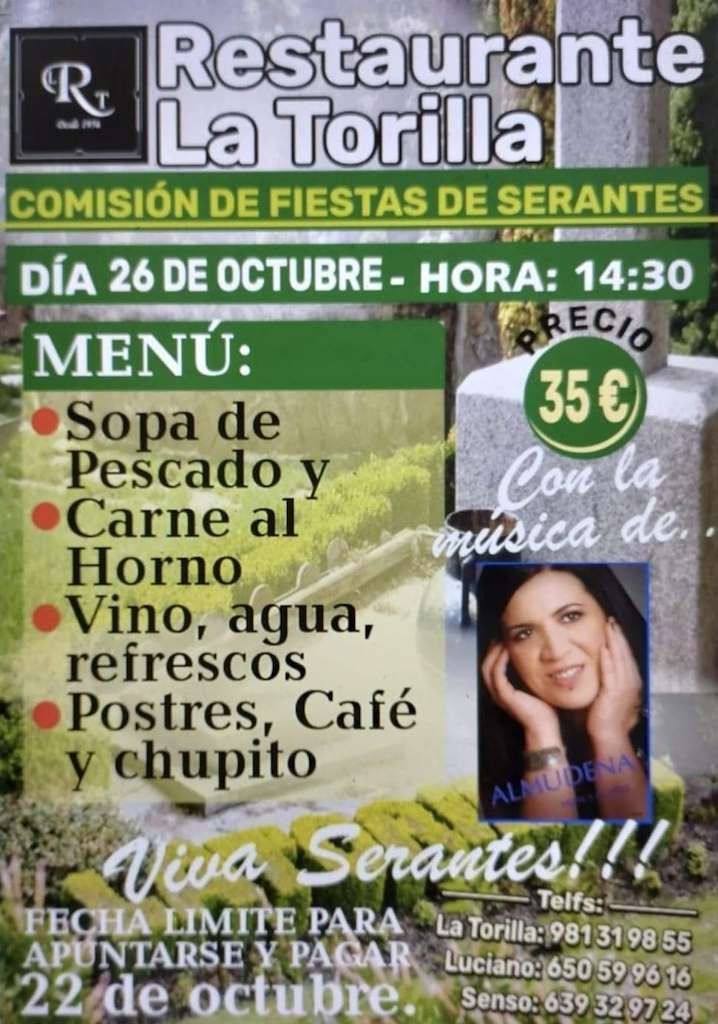 Comida da Comisión de Serantes (2024) en Ferrol