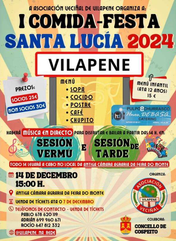 I Comida-Festa Santa Lucía de Vilapene (2024) en Cospeito