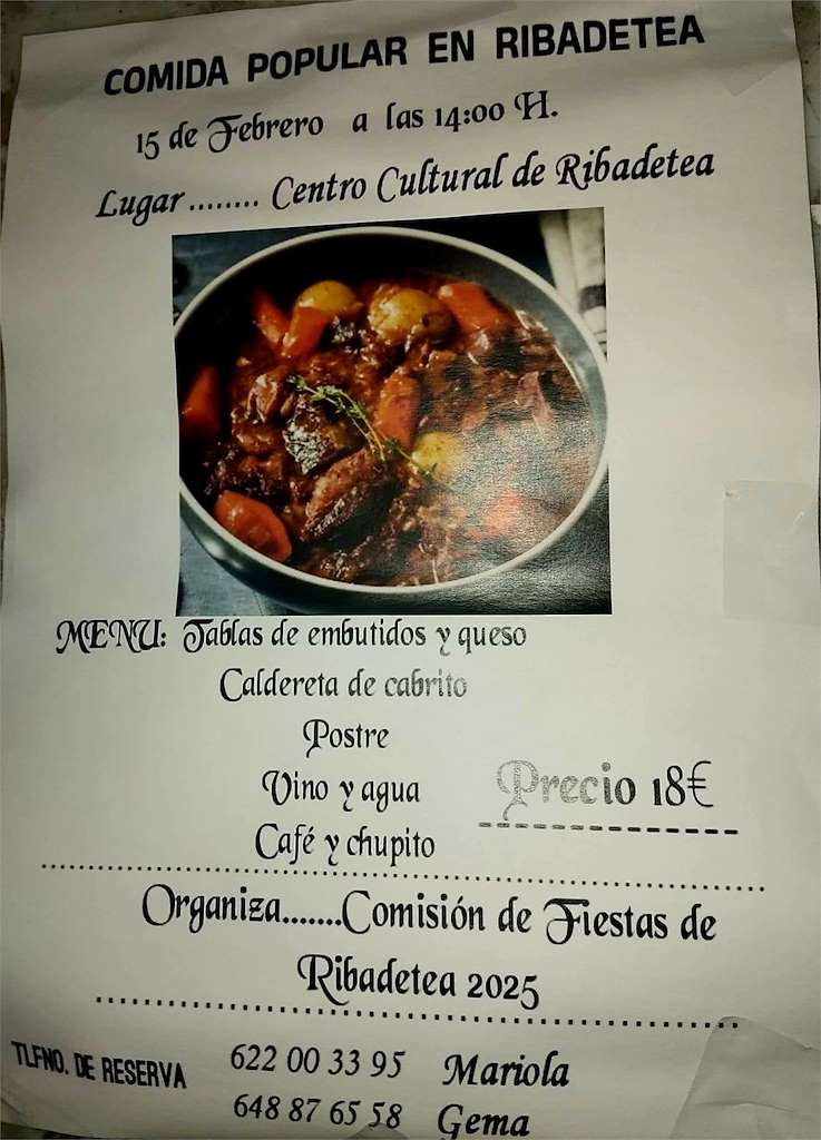 Comida Popular de Ribadetea (2025) en Ponteareas