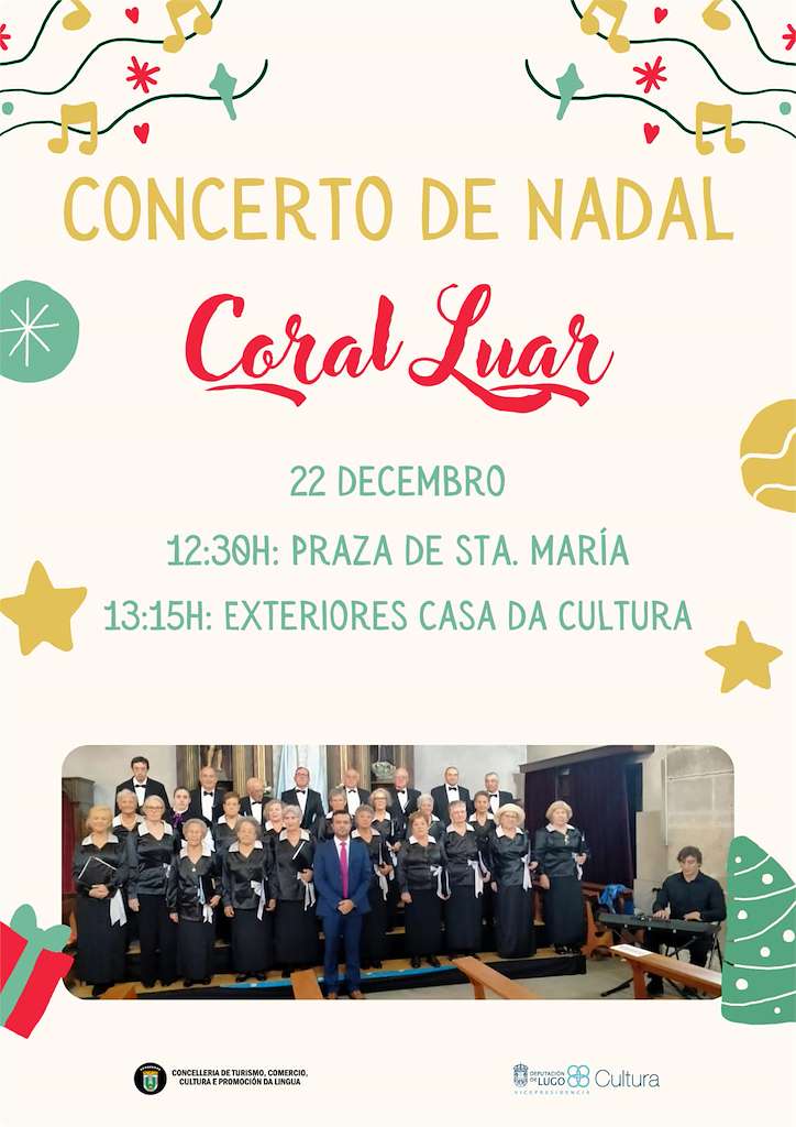 Concerto de Nadal da Coral Luar (2024) en Vilalba