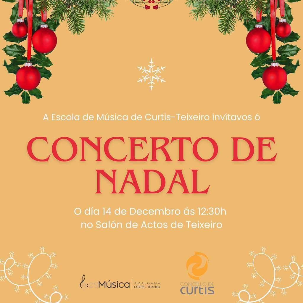 Concerto de Nadal da Escola de Música (2024) en Curtis