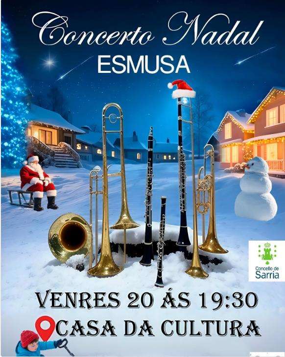 Concerto de Nadal da Escola de Música (2024) en Sarria