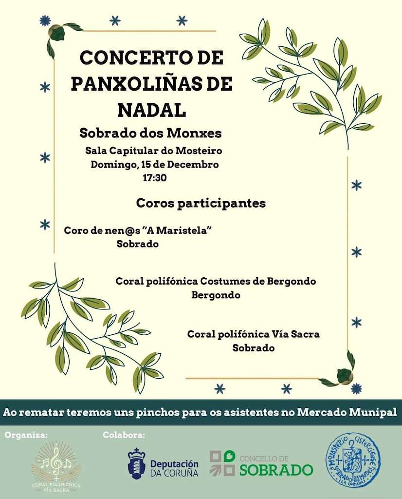 Concerto de Panxoliñas de Nadal (2024) en Sobrado