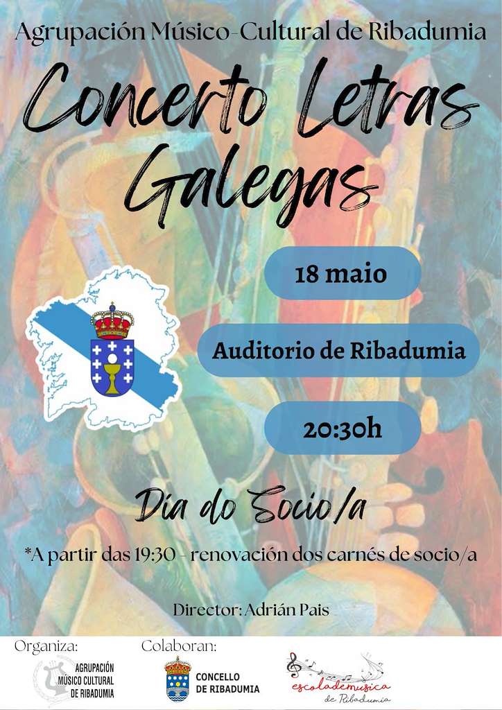Concerto Letras Galegas en Ribadumia