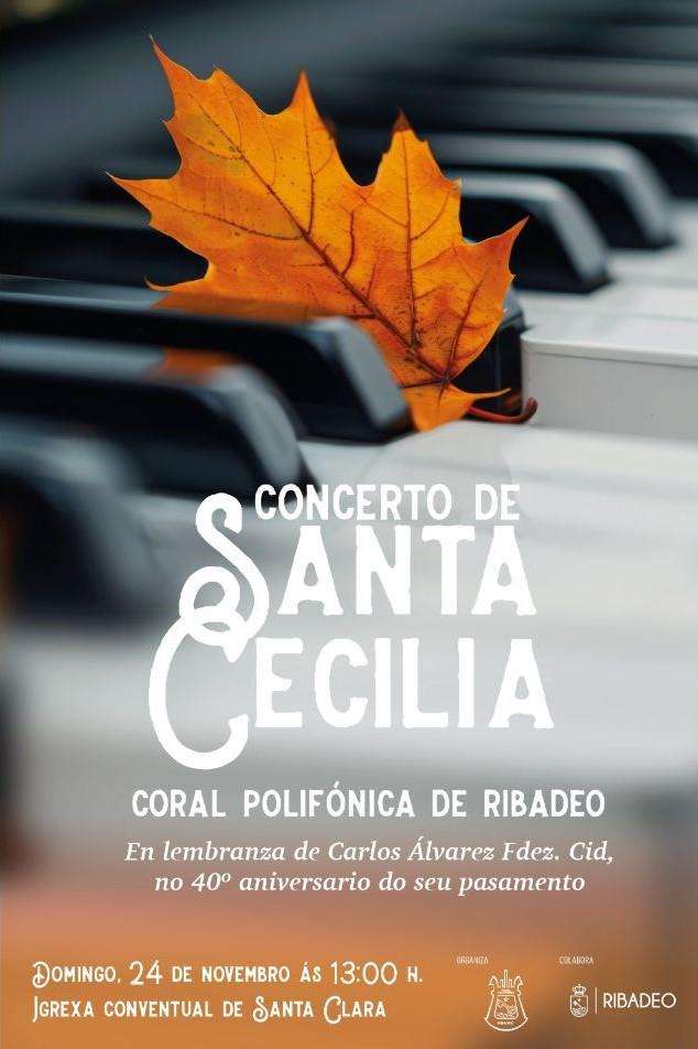 Concierto de Santa Cecilia de la Coral Polifónica (2024) en Ribadeo