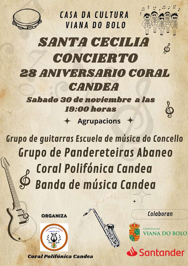 Concierto de Santa Cecilia (2024) en Viana do Bolo