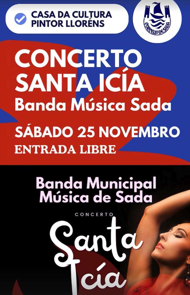 Concierto de Santa Icía en Sada