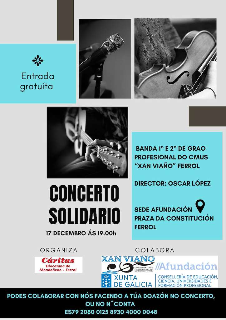 Concierto Solidario de Cáritas (2024) en Ferrol