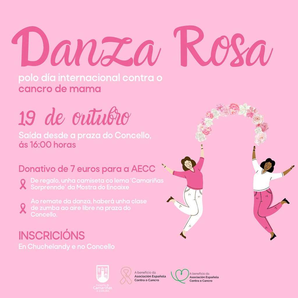 Danza Rosa Contra o Cancro de Mama en Camariñas