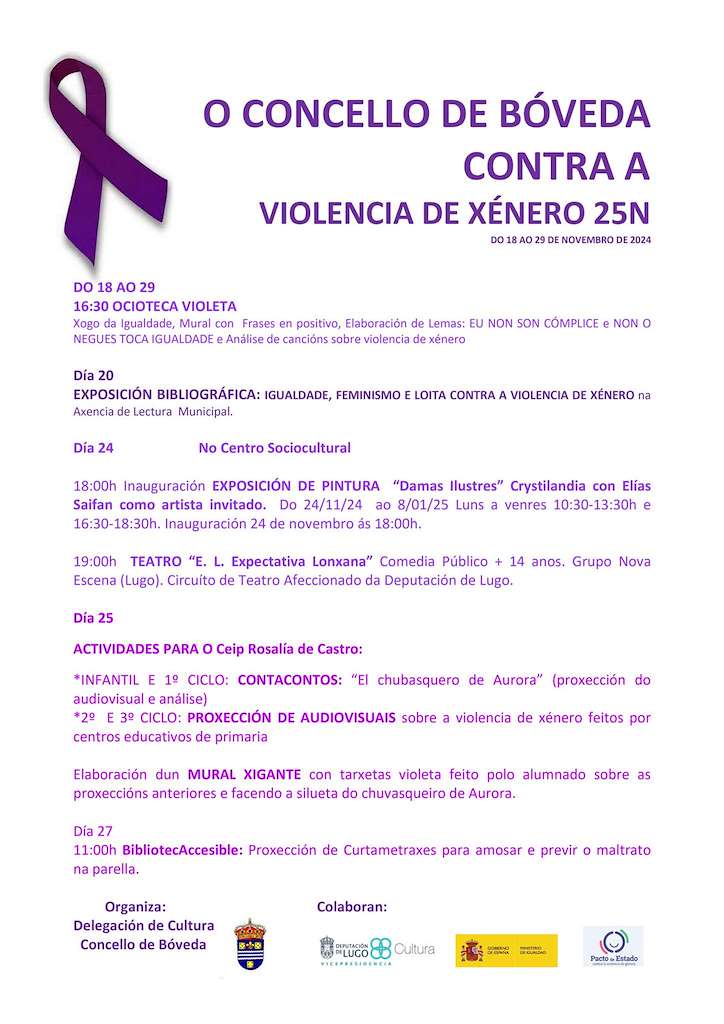 Día Internacional Contra a Violencia de Xénero (2024) en Bóveda