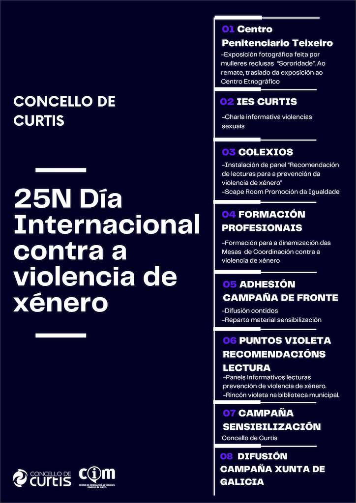 Día Internacional Contra a Violencia de Xénero (2024) en Curtis