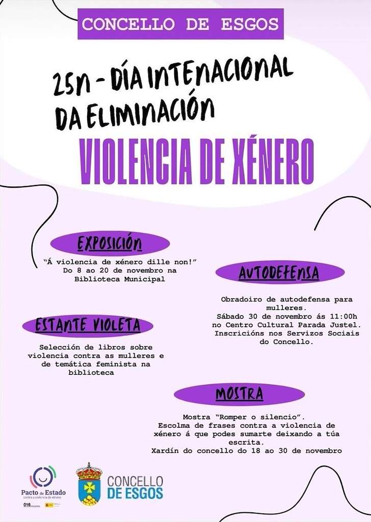 Día Internacional Contra a Violencia de Xénero (2024) en Esgos