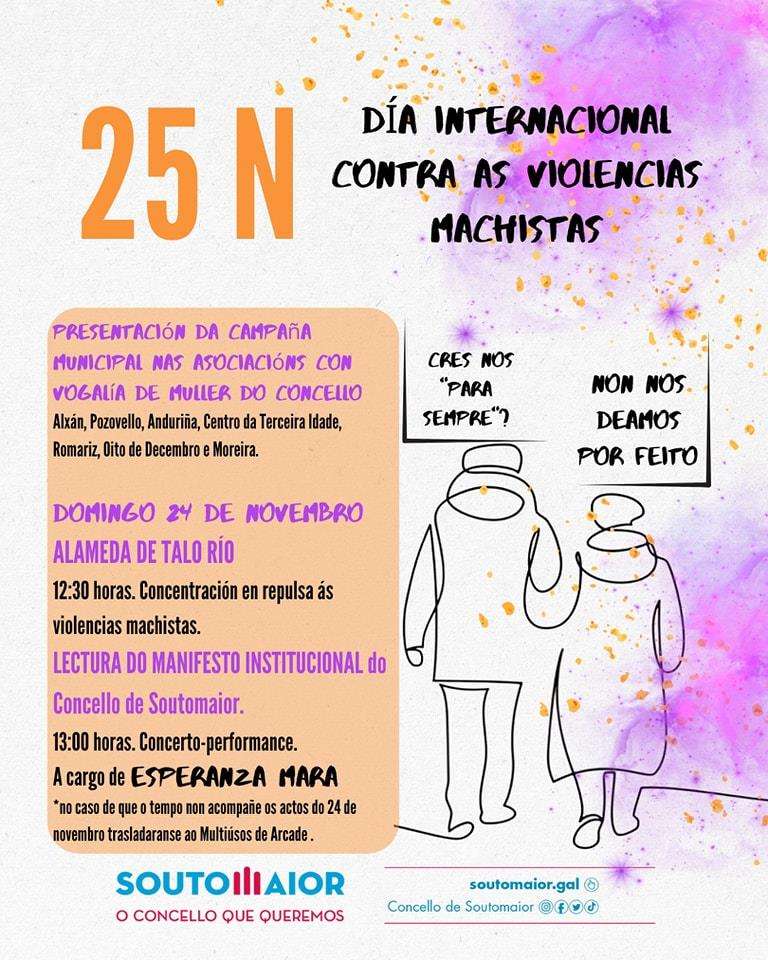 Día Internacional Contra as Violencias Machistas (2024) en Soutomaior