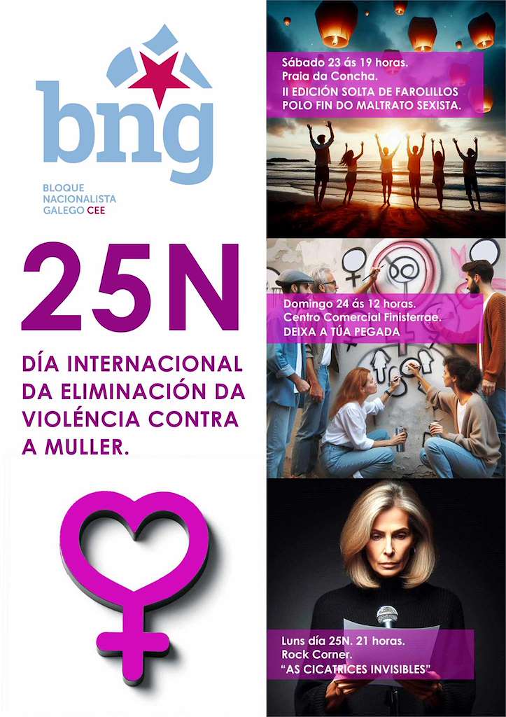 Día Internacional da Eliminación da Violencia contra a Muller do BNG (2024) en Cee