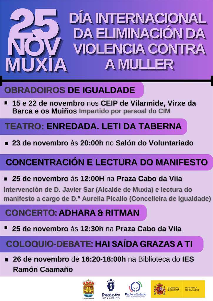 Día Internacional da Eliminación da Violencia Contra a Muller (2024) en Muxía