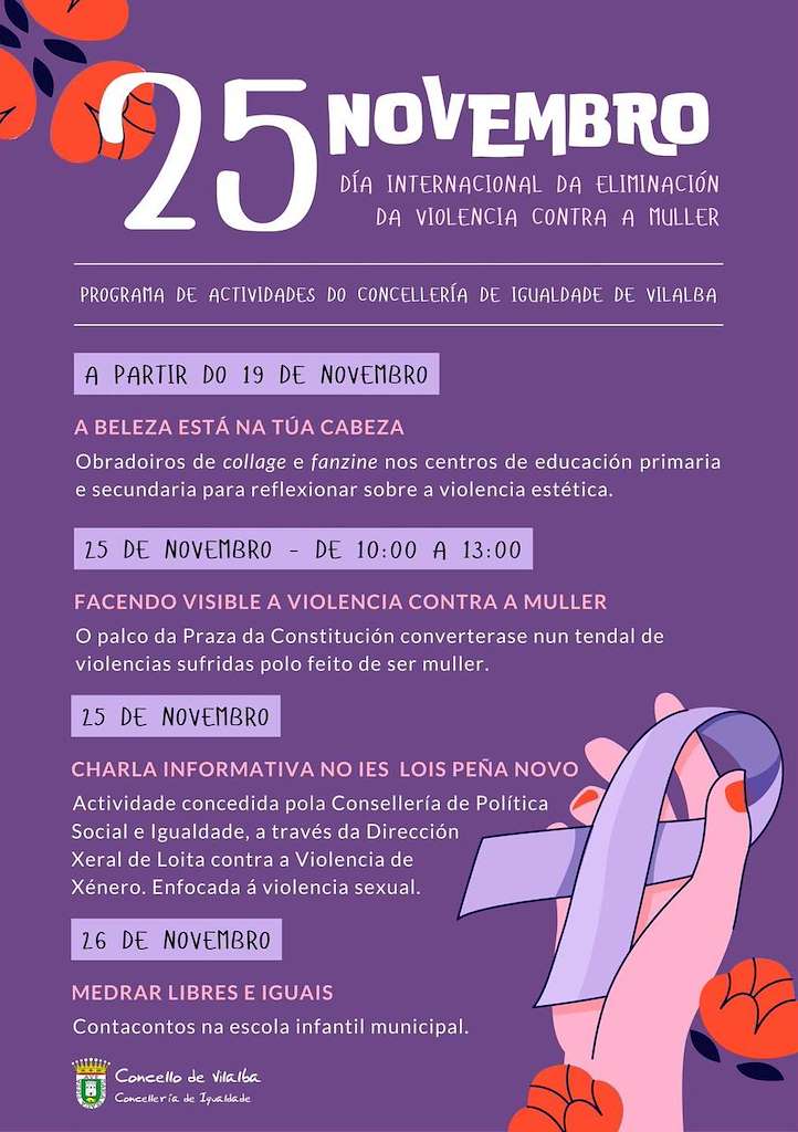 Día Internacional da Eliminación da Violencia Contra a Muller (2024) en Vilalba