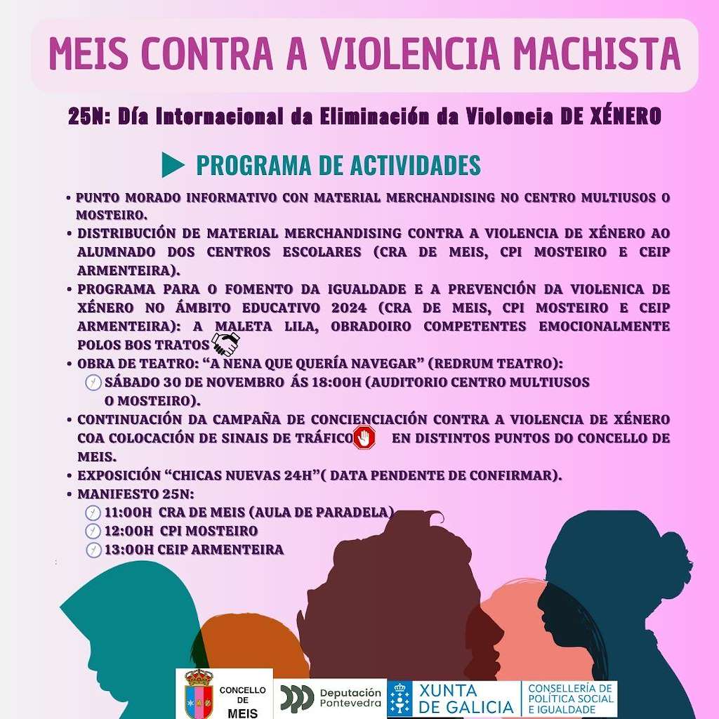 Día Internacional da Eliminación da Violencia de Xénero (2024) en Meis