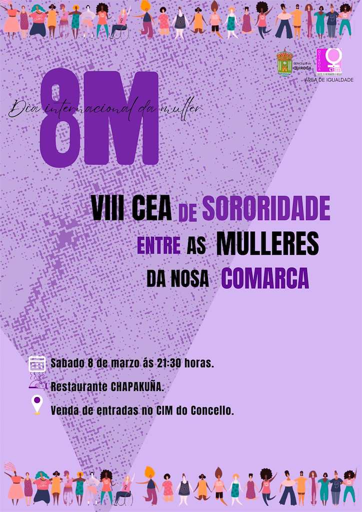 Día Internacional da Muller - VIII Cea de Sororidade (2025) en Quiroga