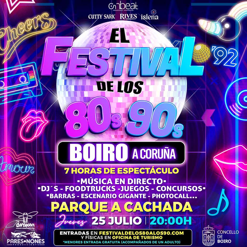 El Festival de los 80s - 90s (2024) en Boiro