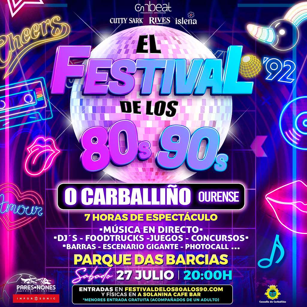 El Festival de los 80s - 90s (2024) en O Carballiño