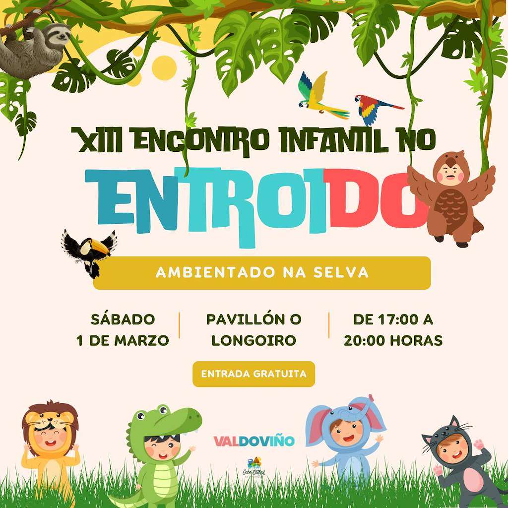 XIII Encontro Infantil de Entroido (2025) en Valdoviño