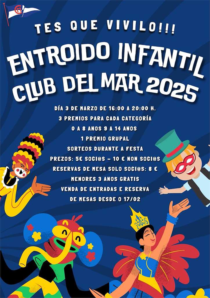 Entroido no Club del Mar de San Amaro (2025) en A Coruña