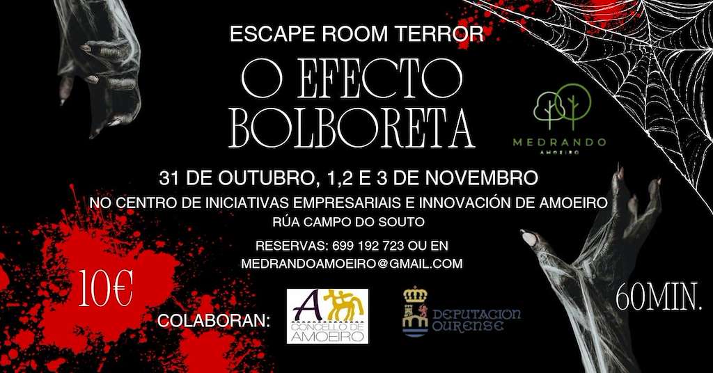 Escape Room de Terror - O Efecto Bolboreta (2024) en Amoeiro