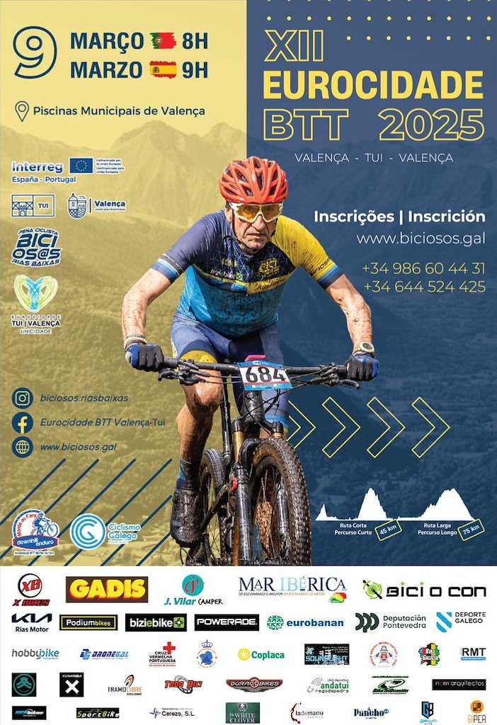 XII Eurocidade BTT (2025) en Tui