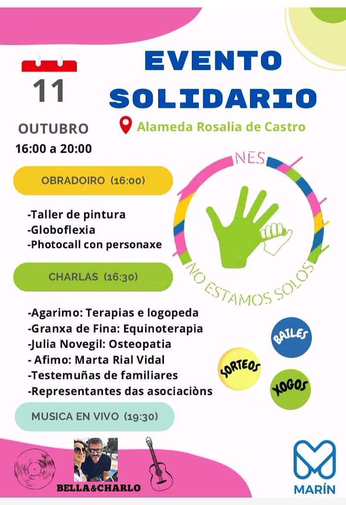 Evento Solidario No Estamos Solos en Marín