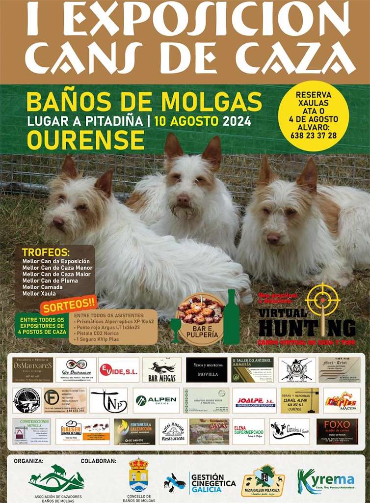 I Exposición Cans de Caza (2024) en Baños de Molgas
