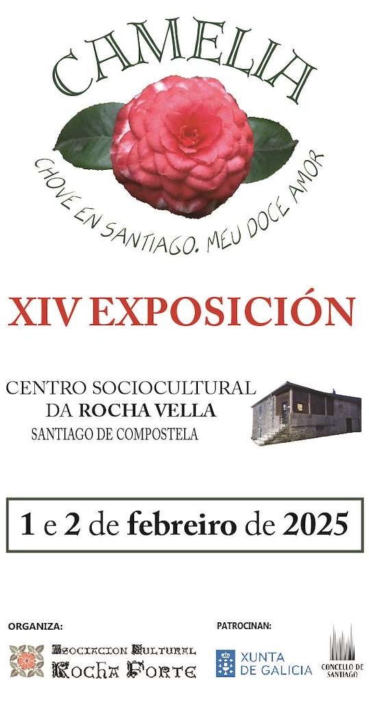 XIV Exposición da Camelia na Rocha Vella (2025) en Santiago de Compostela