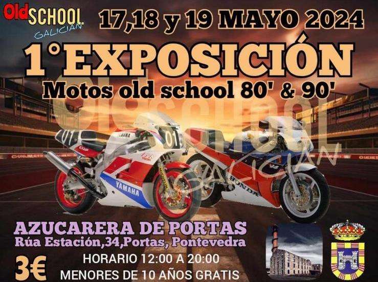 Exposición Motos Old School en Portas