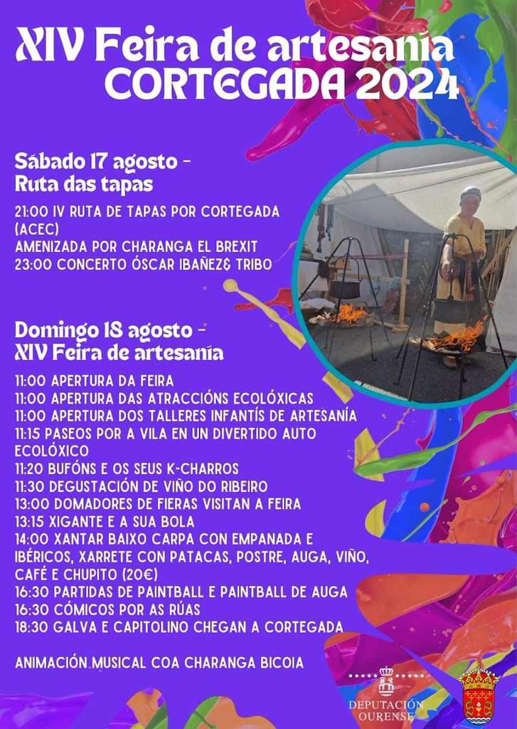 XIV Feira de Artesanía (2024) en Cortegada