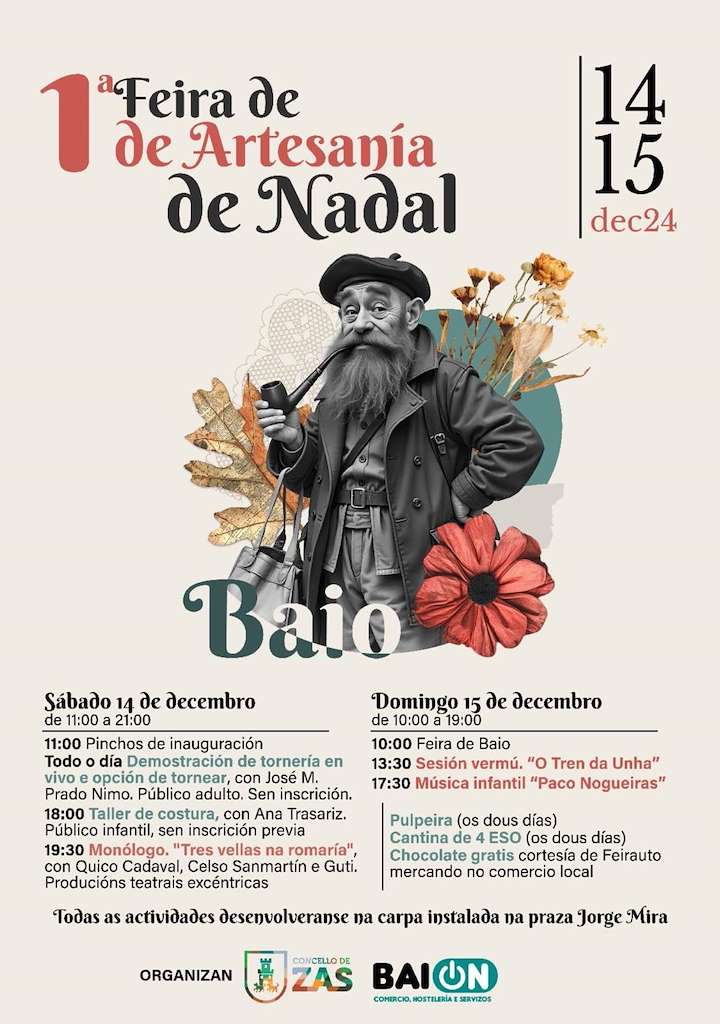 I Feira de Artesanía de Nadal  (2024) en Zas