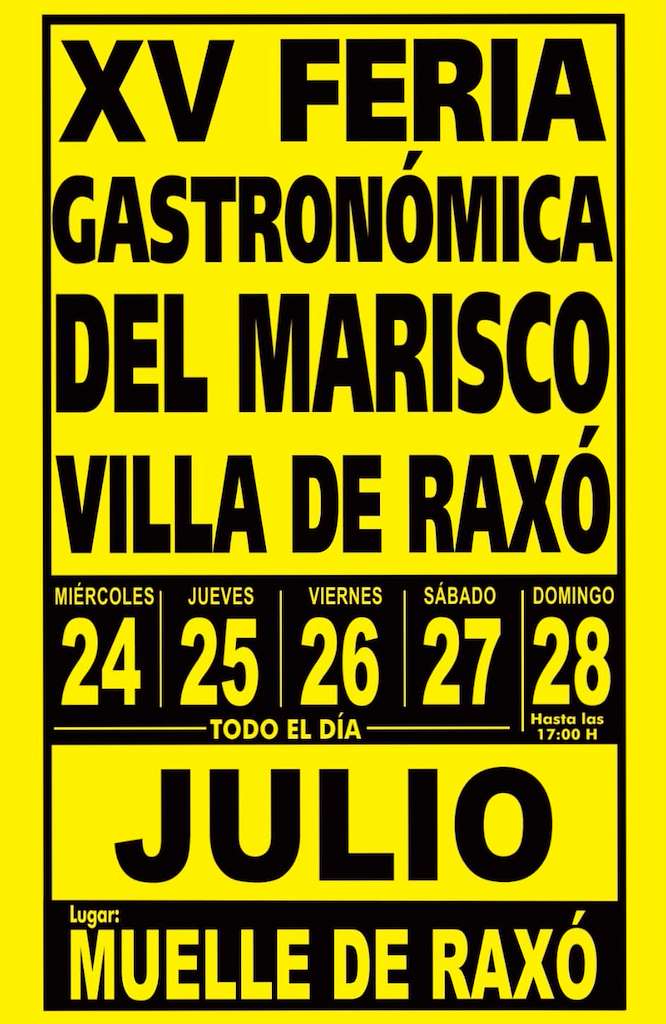 XV Feira Gastronómica do Marisco de Raxó (2024) en Poio
