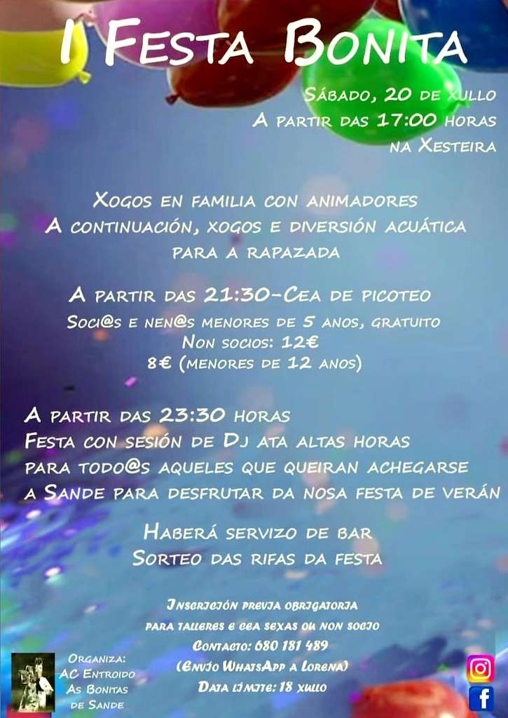 I Festa Bonita de Sande (2024) en Cartelle