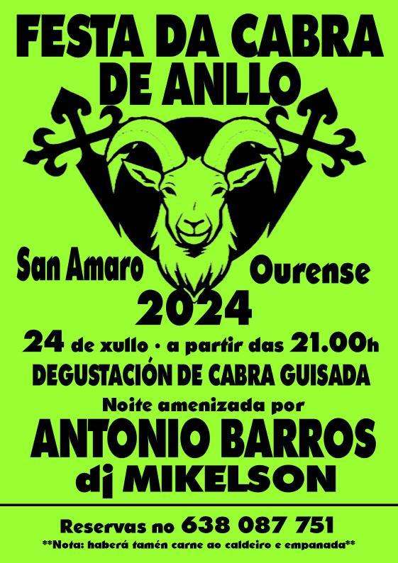 Festa da Cabra de Anllo (2024) en San Amaro