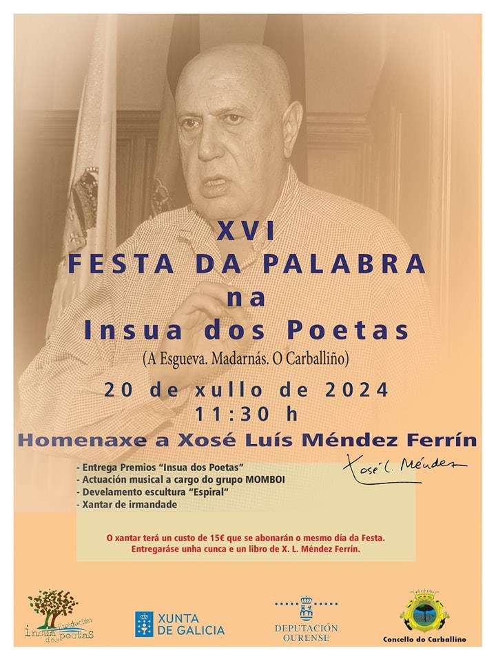 XVI Festa da Palabra de Insua dos Poetas (2024) en O Carballiño