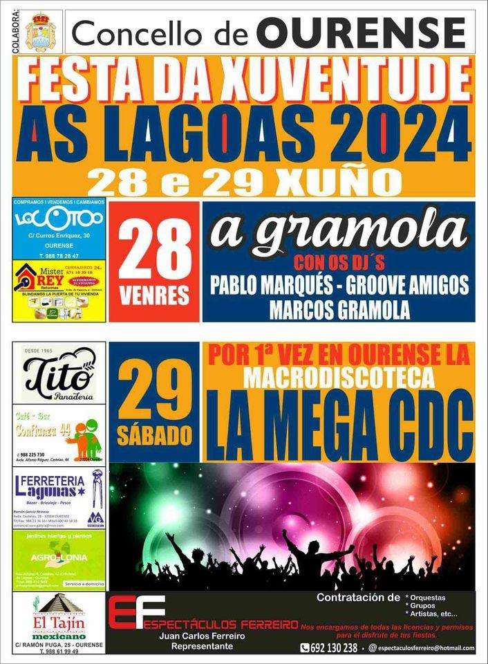 Festa da Xuventude de As Lagoas (2024) en Ourense